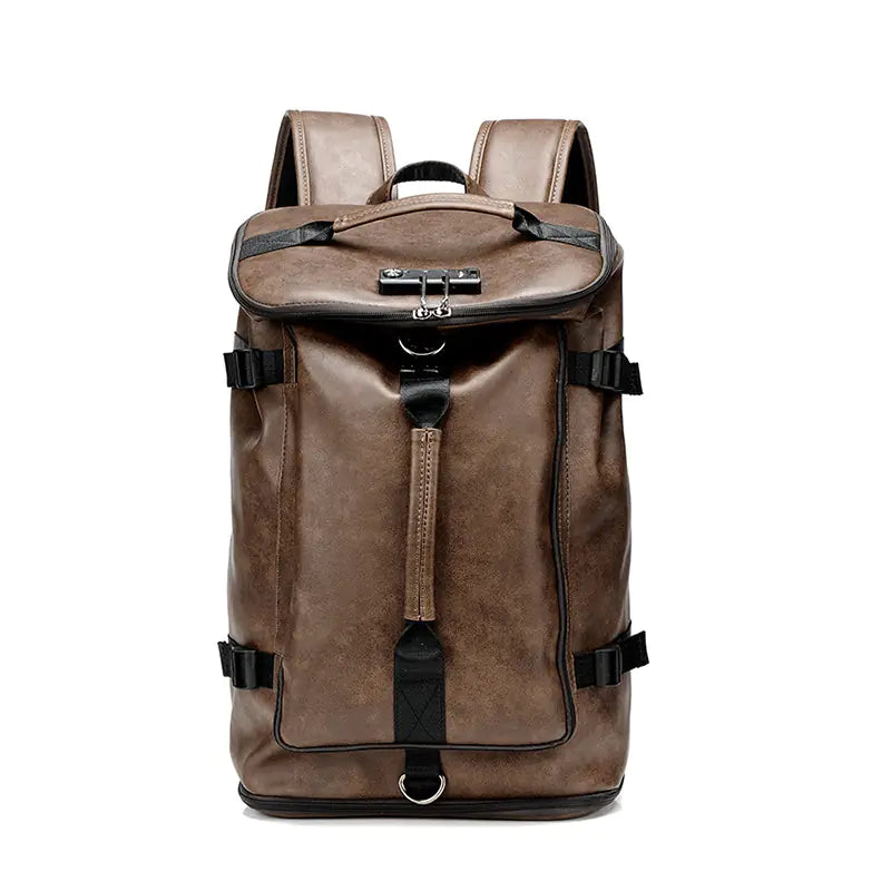 Multifunctional Travel Backpack - Vintage Leather Design