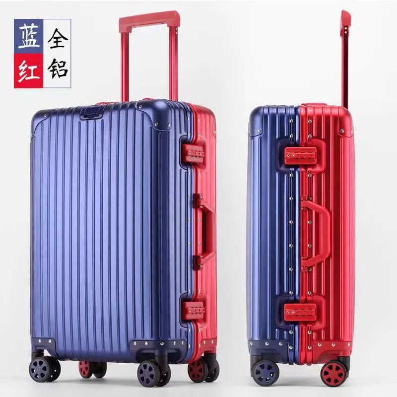 20-Inch Aluminum Alloy Luggage with Wheels and Locks