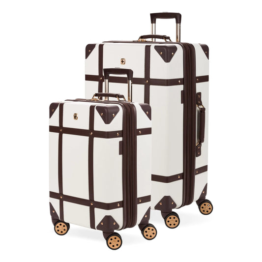 SwissGear 7739 Hardside Luggage Trunk with Spinner Wheels White 2-Piece Set (19/26)