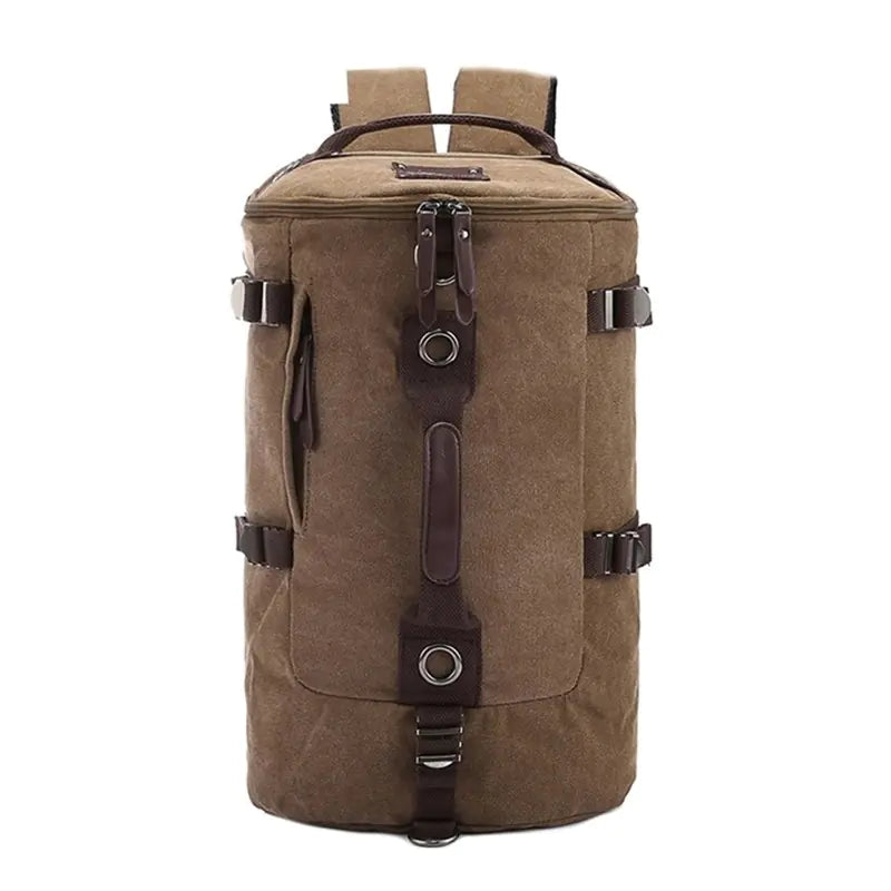 "Trendy Canvas Travel and Hiking Backpack"