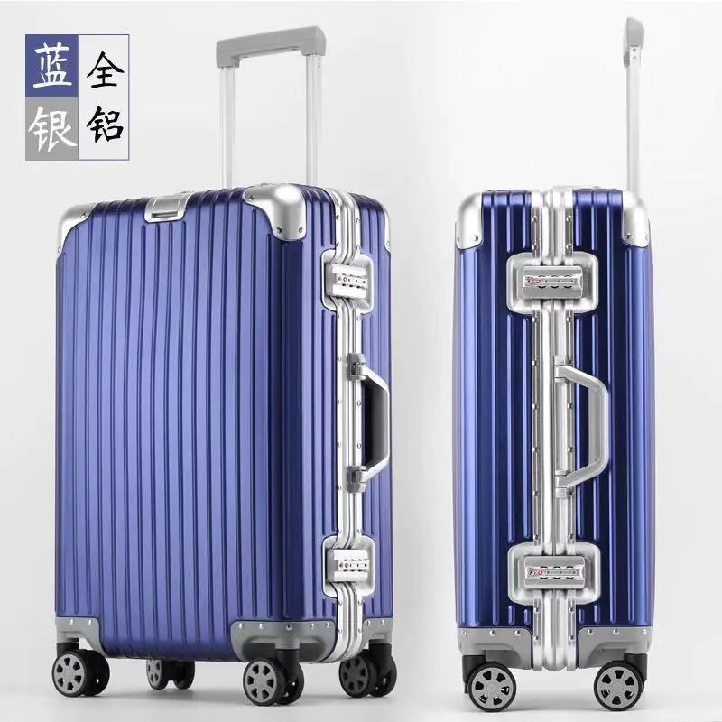 20-Inch Aluminum Alloy Luggage with Wheels and Locks