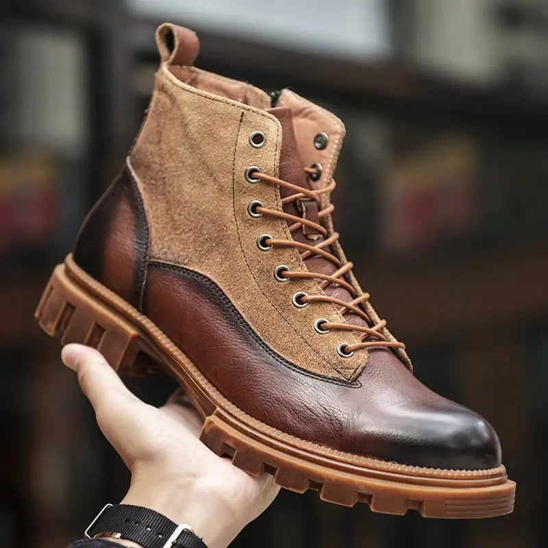 Vintage High Top Martin Boots for Men