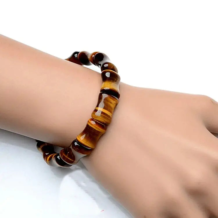 Natural Tiger Eye Bead Bracelet for Men and Women