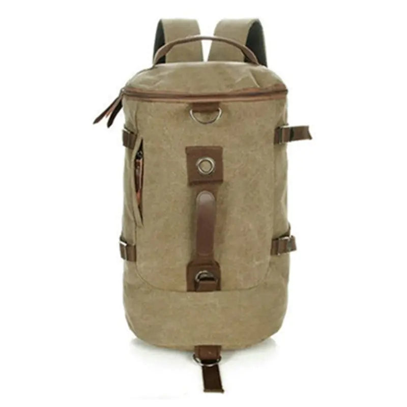 "Trendy Canvas Travel and Hiking Backpack"