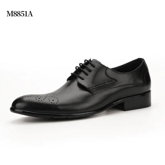 Carved Leather Formal Shoes for Men