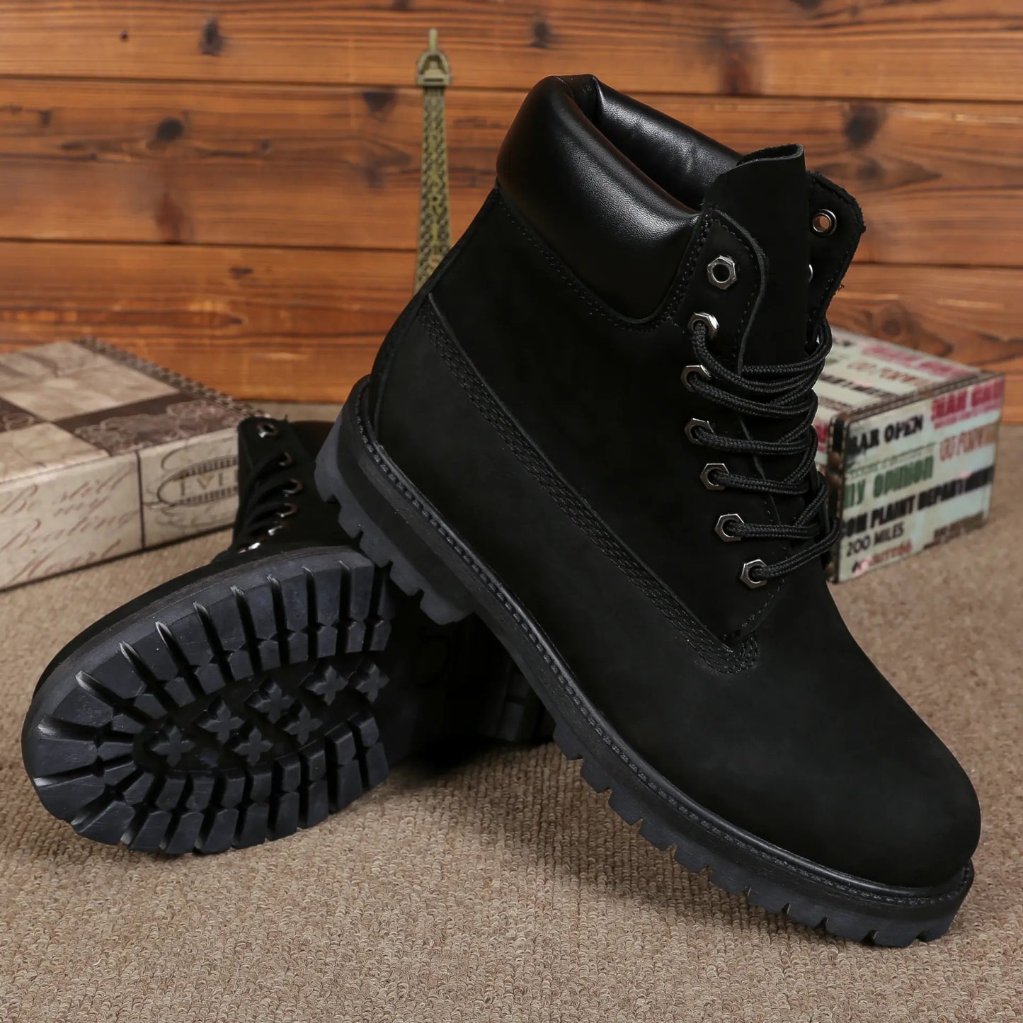 Stylish Warm High-Top Boots for Men