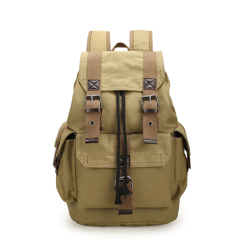 Canvas Bucket Backpack for Men