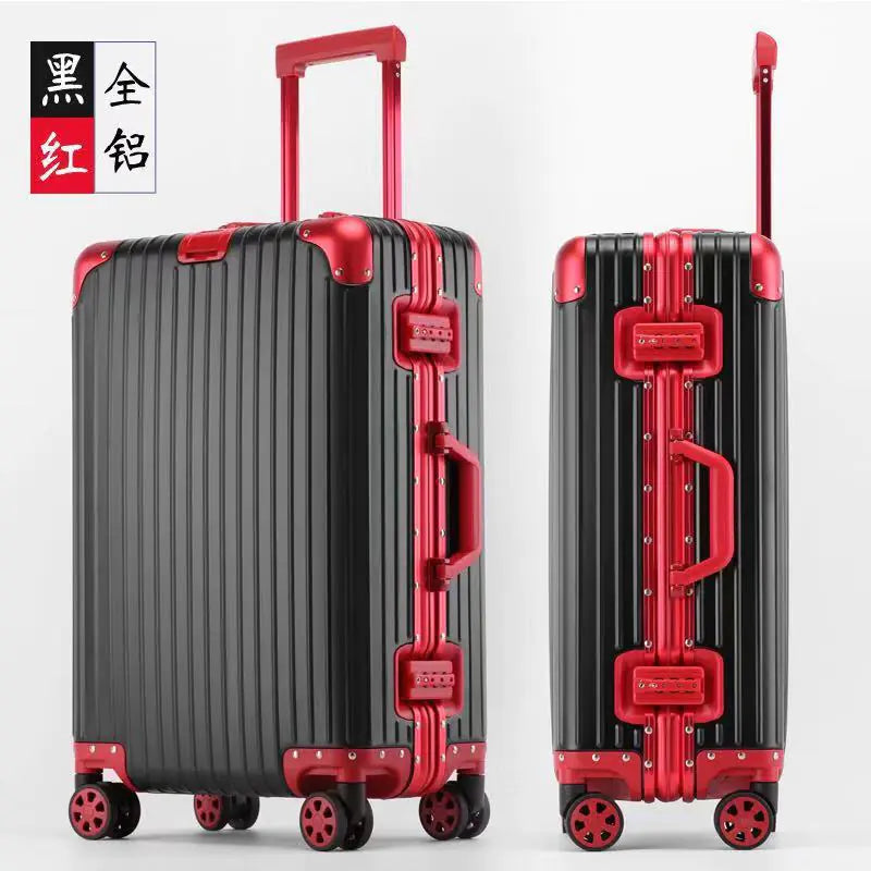 20-Inch Aluminum Alloy Luggage with Wheels and Locks